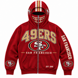 Vintage Football Full Zip Hoodie