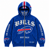 Vintage Football Full Zip Hoodie