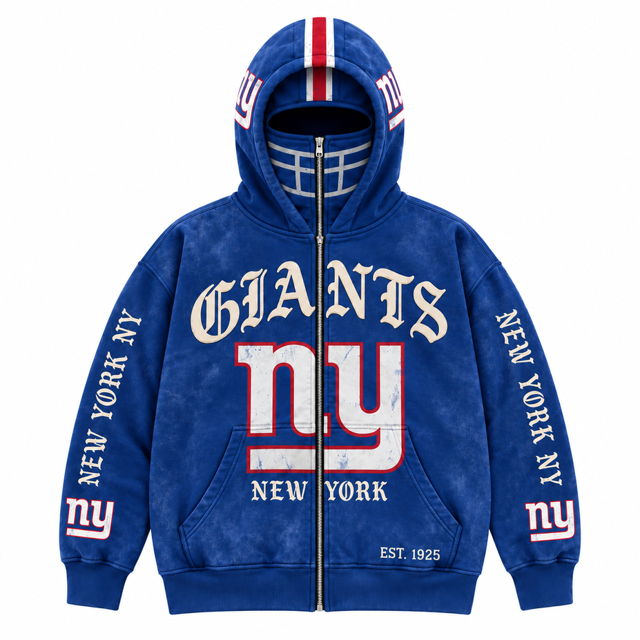 Vintage Football Full Zip Hoodie