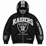 Vintage Football Full Zip Hoodie