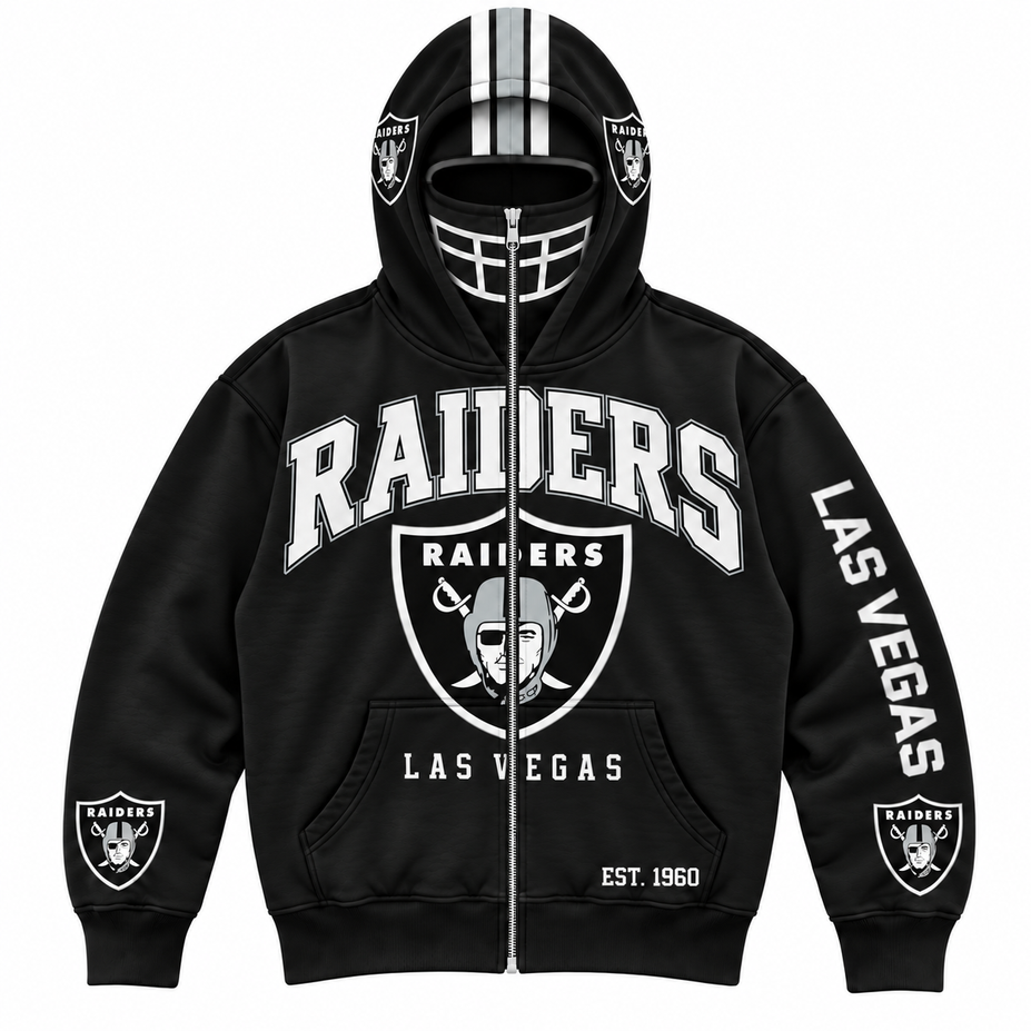Vintage Football Full Zip Hoodie