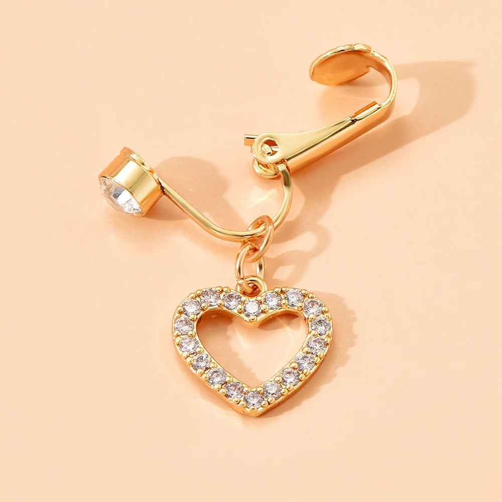 Butterfly Clip On Belly Ring