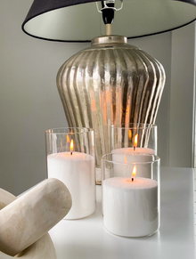 White Pearled Candle Sand Set with 10pcs Candle Wick