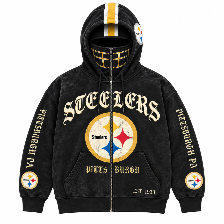 Vintage Football Full Zip Hoodie