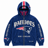 Vintage Football Full Zip Hoodie